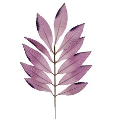 18" X11" Leaf Stem- Romantic Purple (Pack of 12)