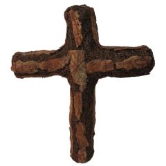 11.5 x 9.5 x 2 " Rattan Birch Cross