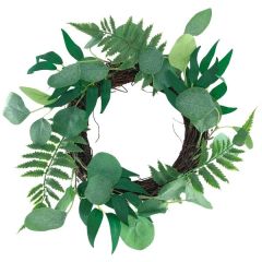 15" Fern / Eucalyptus Vine Wreath