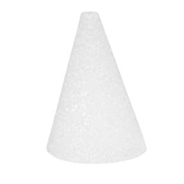 6 X 30 Styrofoam Cone White